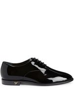 Giuseppe Zanotti derbies Melithon en cuir verni - Noir - thumbnail