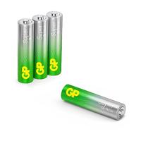 GP Super Alkaline Batterijen AAA Micro, LR03, 1,5 V, 4 stuks, ideaal voor de stroomvoorziening van apparaten die dagelijks nodig zijn - de nieuwe G-TECH-technologie