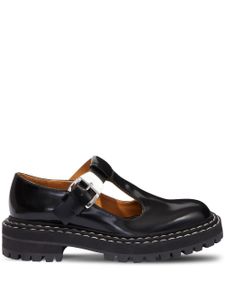 Proenza Schouler chaussures mary jane à effet verni - Noir