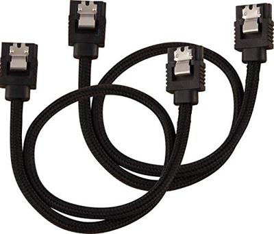 Corsair Hoogwaardige ommantelde SATA-kabel 30 cm (zwarte kleur)
