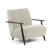 Kave Home Fauteuil 'Meghan' Rib, kleur Beige
