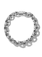 David Yurman bracelet Torqued Faceted en argent sterling serti de diamants - thumbnail