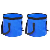 Emmers 2 st inklapbaar 20 L PVC blauw