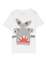 Stella McCartney Kids t-shirt en coton à imprimé requin - Blanc - thumbnail