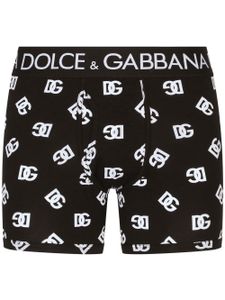 Dolce & Gabbana boxer à logo DG - Noir