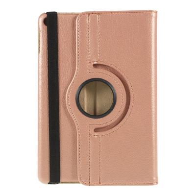Shop4 - iPad mini 5 (2019) Hoes - Rotatie Cover Lychee Rosé Goud Shop4 - iPad mini 5 (2019) Hoes - Rotatie Cover Lychee Rosé Goud