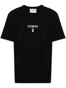 Iceberg t-shirt en coton à logo imprimé - Noir