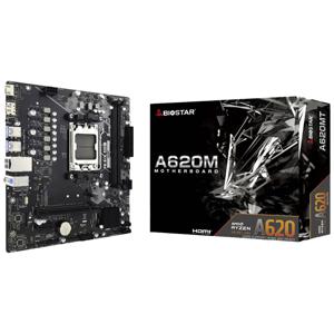 BioStar A620MT Moederbord Socket AMD AM5 Vormfactor Micro-ATX Moederbord chipset AMD® A620