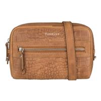 Burkely Croco Cody Schoudertas 5-Way Cognac