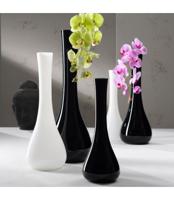 LEONARDO Sacchetta vaas Flesvormige vaas Glas Wit