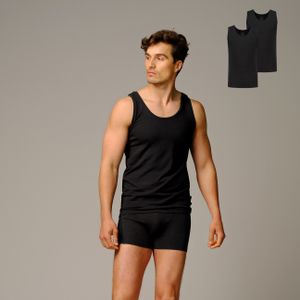 Bamigo Lewis Singlets Zwart (2-pack)