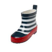 Playshoes halfhoge regenlaarzen Marine Wit Anker Maat - thumbnail