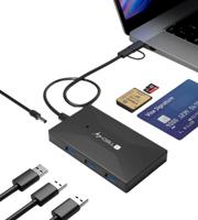 Techly Multi-card reader and HUB USB-A/C