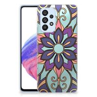 Samsung Galaxy A53 5G TPU Case Purple Flower - thumbnail