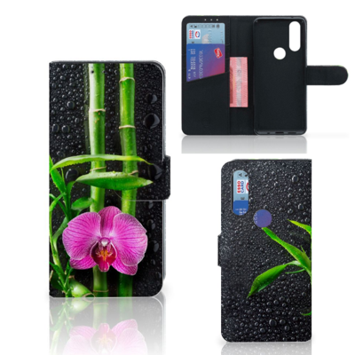 Motorola One Macro Hoesje Orchidee