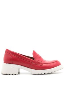 Sarah Chofakian mocassins Ully en cuir - Rouge