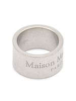 Maison Margiela bague à logo gravé - Argent - thumbnail