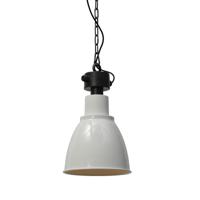 Masterlight Retro industrie hanglamp Industria 27 Bud wit met zwart 2007-06-06-EH-K