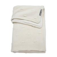 Meyco Silverline wiegdeken knots offwhite 75x100 cm