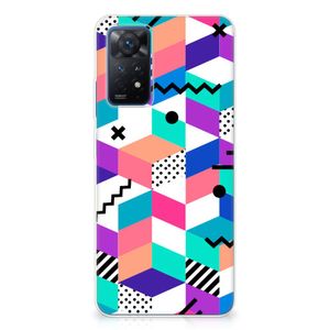 Xiaomi Redmi Note 11 Pro 5G TPU Hoesje Blokken Kleurrijk