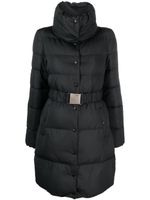 Patrizia Pepe belted-waist padded midi coat - Noir - thumbnail