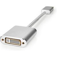 DisplayPort-Kabel | DisplayPort Male | DVI-D 24+1-Pins Female | 1080p | Verguld | 0.20 m | Rond | Ge