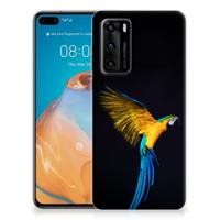 Huawei P40 TPU Hoesje Papegaai