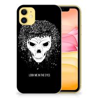 Silicone Back Case Apple iPhone 11 Skull Hair - thumbnail