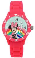 Disney kinderhorloge Minnie meisjes 29 cm siliconen roze