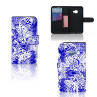 Telefoonhoesje met Naam Samsung Galaxy Xcover 4 | Xcover 4s Angel Skull Blauw - thumbnail