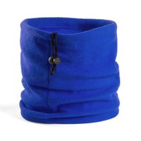 Fleece nekwarmer colsjaal windvanger blauw