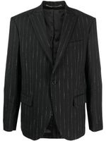 John Richmond blazer Mimio à fines rayures - Noir