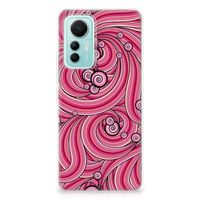 Xiaomi 12 Lite Hoesje maken Swirl Pink - thumbnail