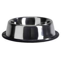 Beeztees 640430 roestvrijstalen kom antislip, 18 cm, 0,3 l