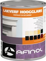 Afinol Hoogglans Lakverf Parelwit (RAL 1013) 750 ml