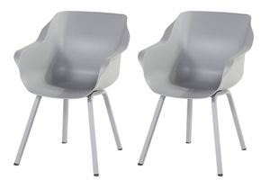 Set van 2 - Hartman Sophie Element dining armstoel - misty grey