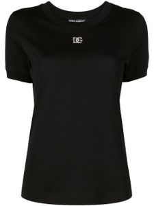 Dolce & Gabbana crystal-embellished round-neck T-shirt - Noir