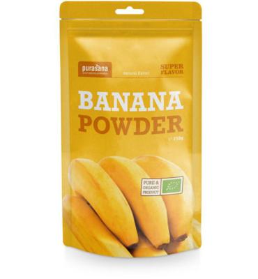 Purasana Purasana Bananen Poeder/poudre De Bananes Vegan Bio (250g) Purasana Purasana Bananen Poeder/poudre De Bananes Vegan Bio (250g)