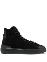 Balmain baskets montantes en daim - Noir - thumbnail