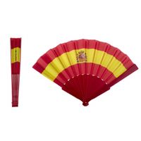 Hand waaier Spaanse vlag 23 cm   - - thumbnail