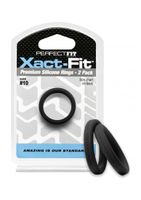 #10 Xact-Fit Cockring 2-Pack - Black - thumbnail