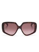 Chloé Eyewear lunettes de soleil oversize Mony - Marron - thumbnail