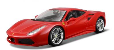 Bburago schaalmodel Ferrari 488 GTB 1:18 rood Bburago schaalmodel Ferrari 488 GTB 1:18 rood