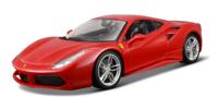Bburago schaalmodel Ferrari 488 GTB 1:18 rood