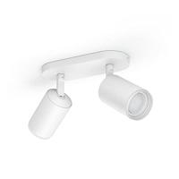 Philips Hue Fugato Opbouwspot 2-Lichts - Wit en Gekleurd Licht - Duurzame LED Verlichting - Dimbaar - Verbind met Bluetooth of Hue Bridge - Werkt met Alexa en Google Home - Wit