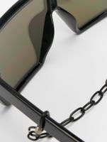 Urban Classics / Zonnebril Chain in zwart