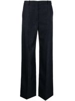 Stella McCartney pantalon droit à taille haute - Bleu - thumbnail