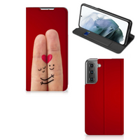 Samsung Galaxy S21 FE Hippe Standcase Liefde - Origineel Romantisch Cadeau - thumbnail