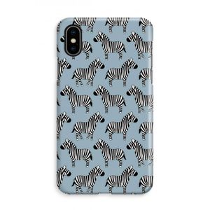 Zebra: iPhone Xs Volledig Geprint Hoesje