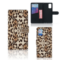 Samsung Galaxy A02s | M02s Telefoonhoesje met Pasjes Leopard - thumbnail